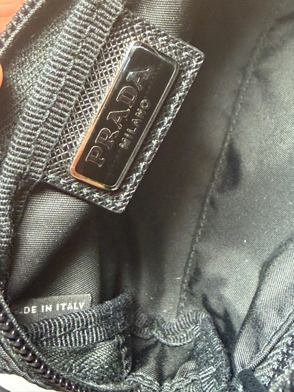 Prada Micro Black Nylon Pouch - Picture 14 of 16